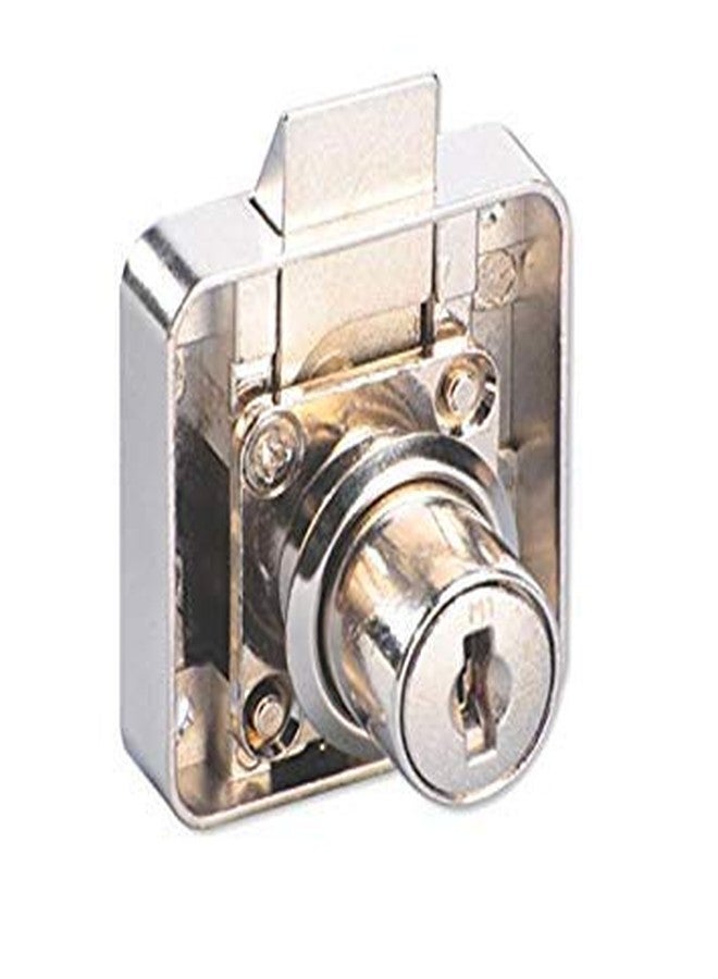 Ebco Zinc Alloy Die-Cast Chrome Finish Aurora Auto Latch Lock for Drawers with 2 Foldable Keys - Image 1